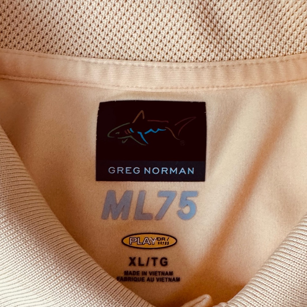 Greg Norman ML75 Play Dry Polo Shirt Yellow Size XL - Picture 5 of 6